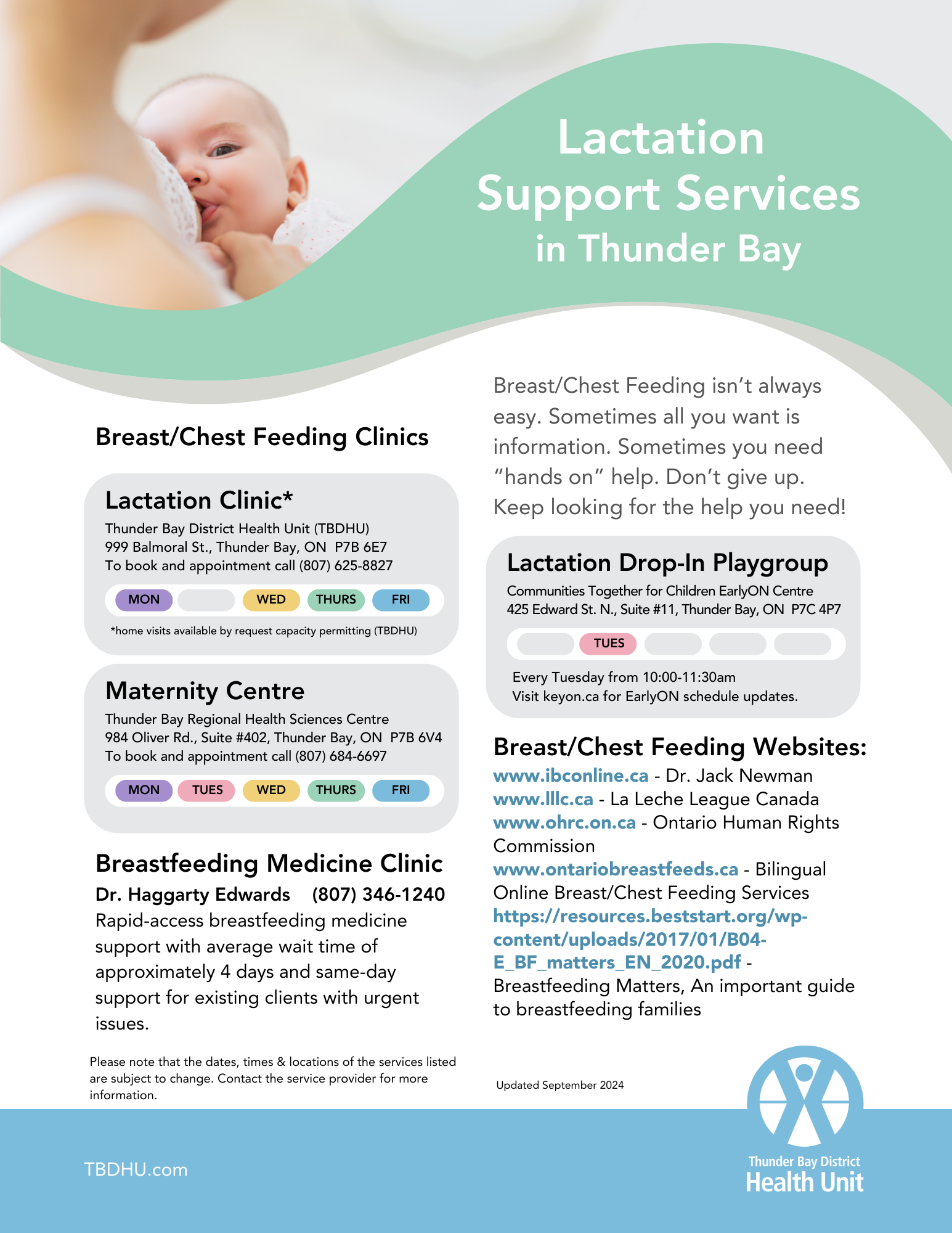 Lactation Support Poster