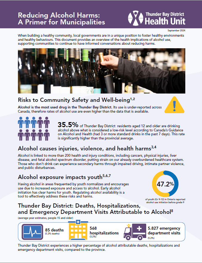 Alcohol primer for municipalities