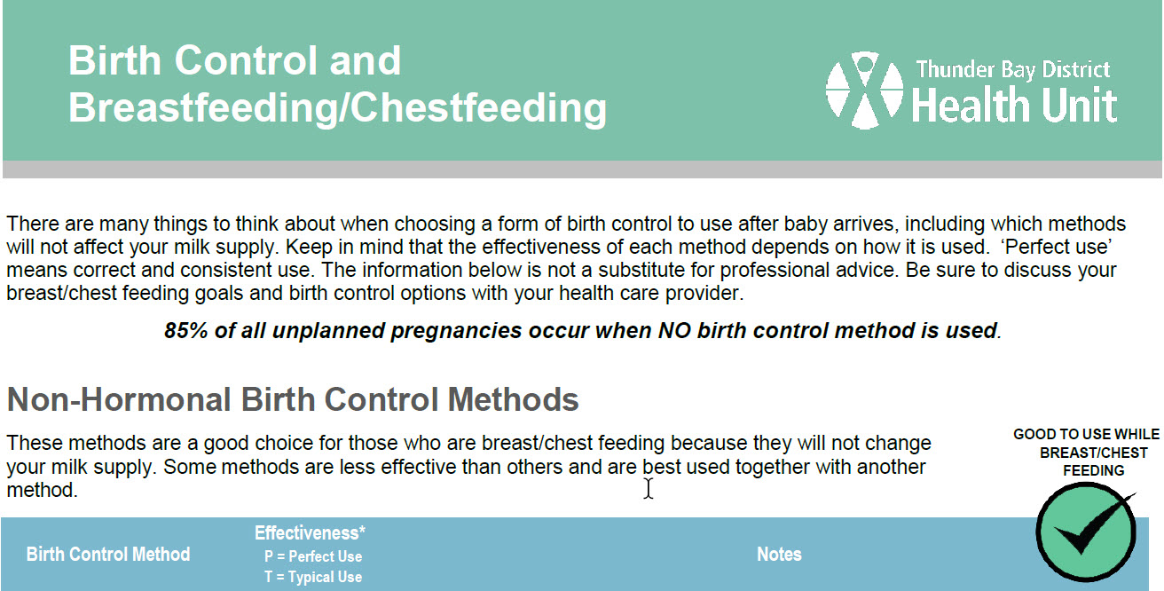 link to PDF explaining birth control methods and effectiveness