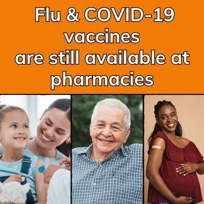 get covid and flu vaccines at a pharmacy