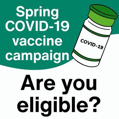 illustration of a vaccine bottle with covid-19 written on it