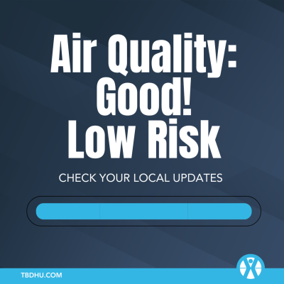 air quality good or blue level