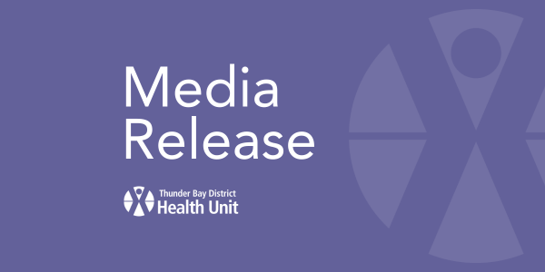 a purple tile with 'Media Release' in large type and the TBDHU logo