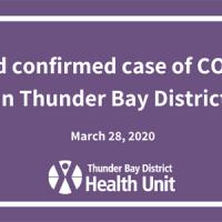 Thunder Bay District Health Unit Confirms Second Case of COVID-19